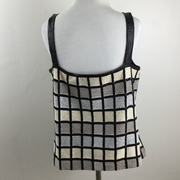 St. John Sequin/Metallic Paillettes Tank Top m - Picture 5 of 9